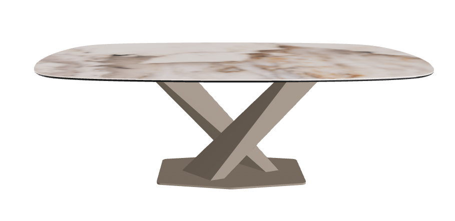 Cattelan Italia Stratos Keramik Biscuit Shaped Dining Table – 200x120x75h