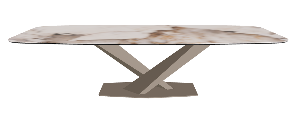 Cattelan Italia Stratos Keramik Barrel-Shaped Dining Table – 300x120x75h