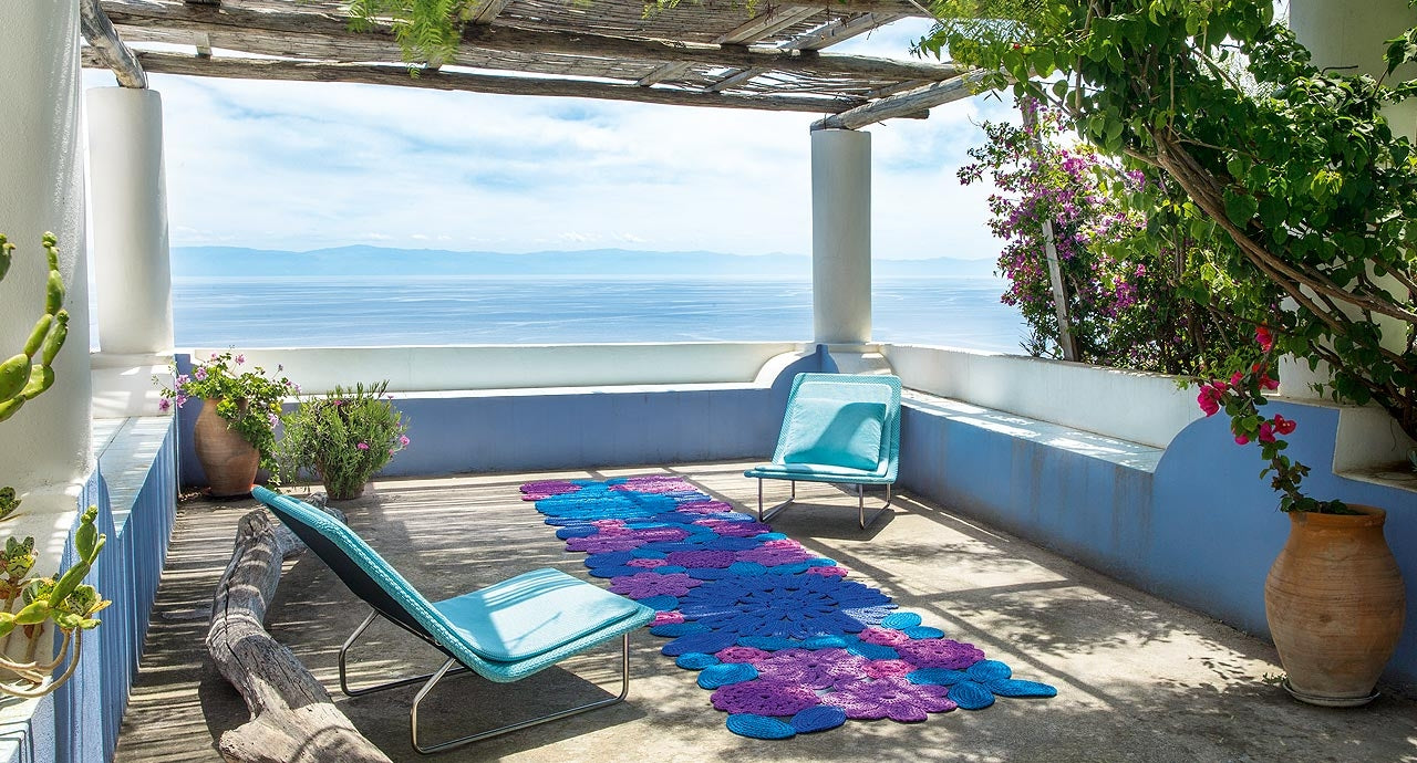 Paola Lenti Crochet Indoor Outdoor Rug