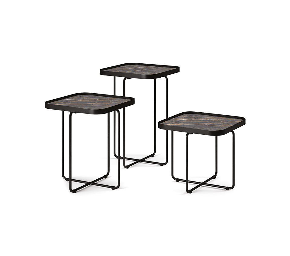 Cattelan Italia Benny Keramik Coffee Table Set of 3 60x60