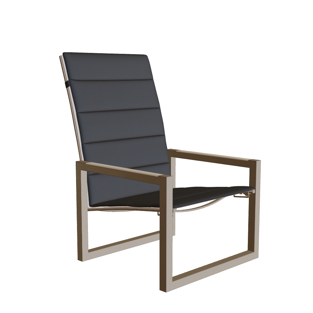 Royal Botania Ninix Relax Chair 60T Stainless Steel