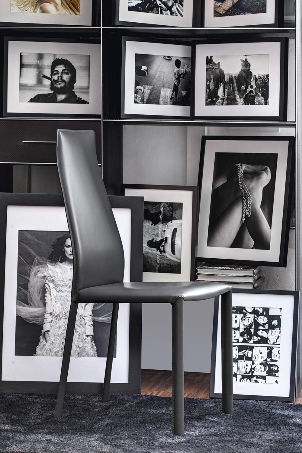 Bontempi Casa Dalila Chair With Metal Frame Low back