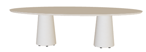 Royal Botania Conix Low Dining Table 250 x 67