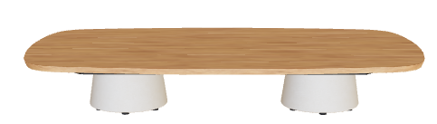 Royal Botania Conix Low Dining Table 220 x 35