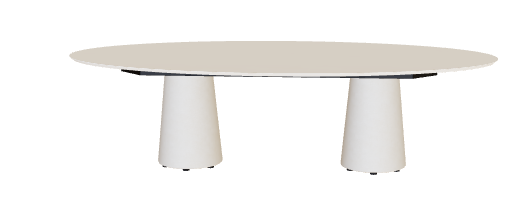 Royal Botania Conix Low Dining Table 250 x 67