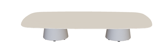 Royal Botania Conix Low Dining Table 220 x 35