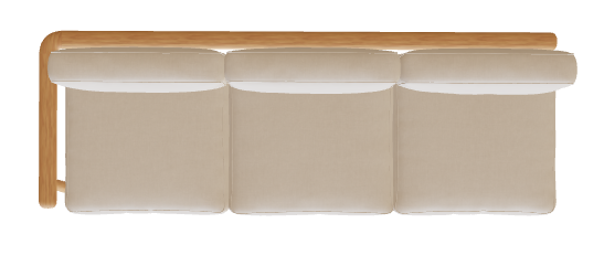 Royal Botania Mambo Lounge 3 Seater With Right Armrests