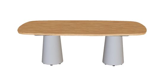 Royal Botania Conix Low Dining Table 220 x 67