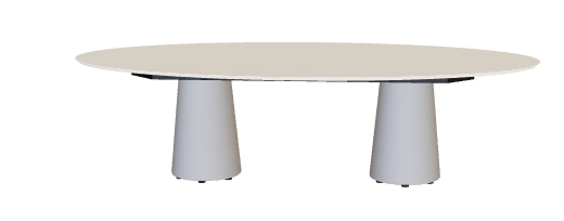 Royal Botania Conix Low Dining Table 250 x 67