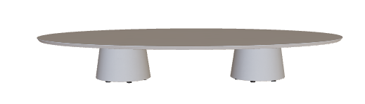 Royal Botania Conix Low Dining Table 250 x 35