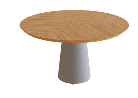Royal Botania Conix Low Dining Table Ø 120 x 67