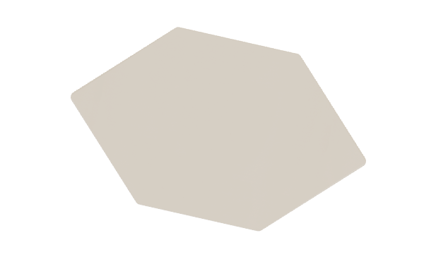 Royal Botania Styletto Lounge Hexagonal Side Table 90 x 85 x 28