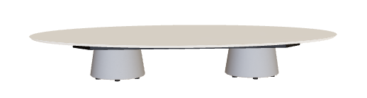 Royal Botania Conix Low Dining Table 250 x 35