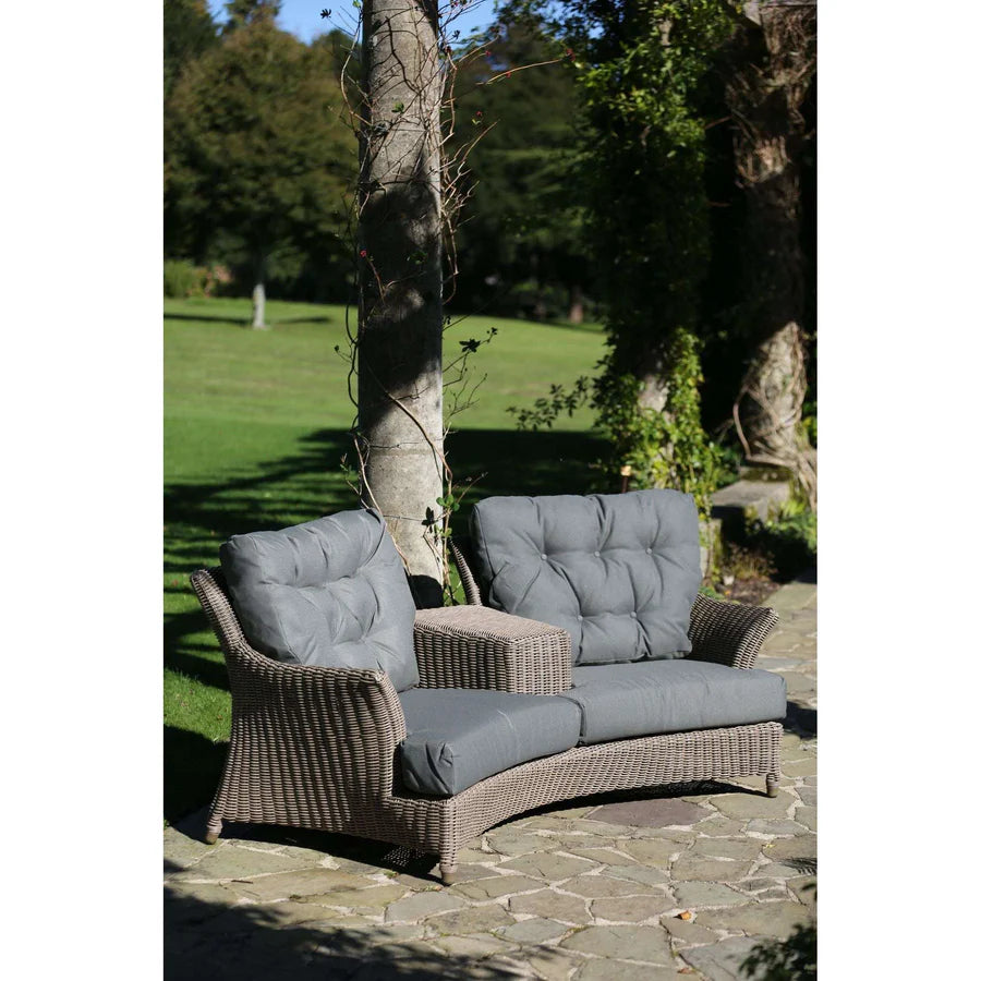4 Seasons Outdoor Valentine Loveseat with 4 Cushions