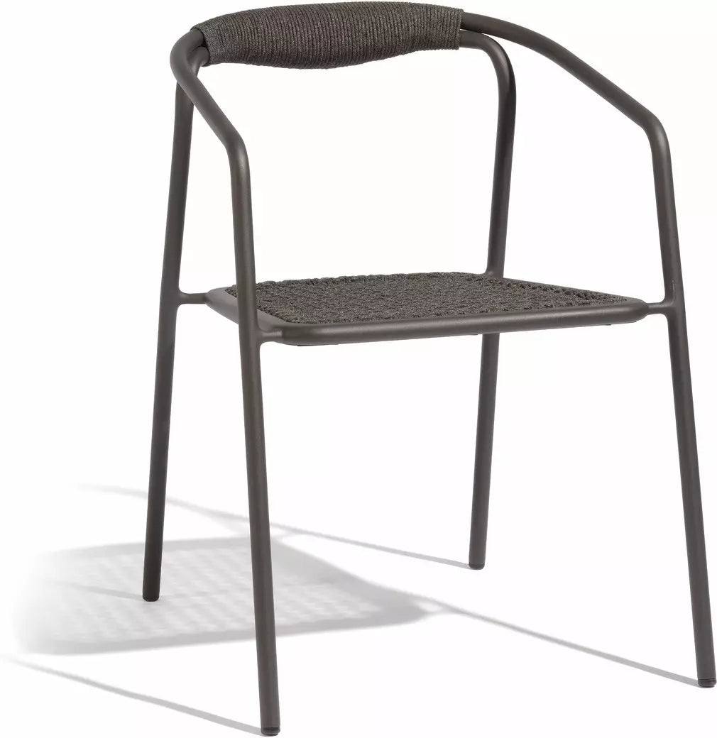 Manutti Duo chair lava rope,5mm anthracite