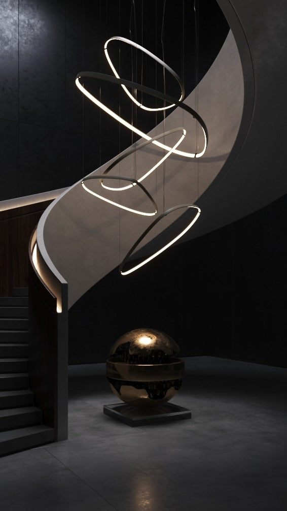 Cattelan Italia Magellano Magnum Steel Framed Ceiling Lamp