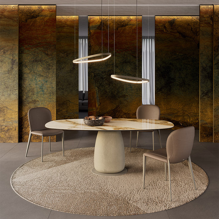Cattelan Italia Botero Keramik Biscuit Shaped Dining Table 180 & 200