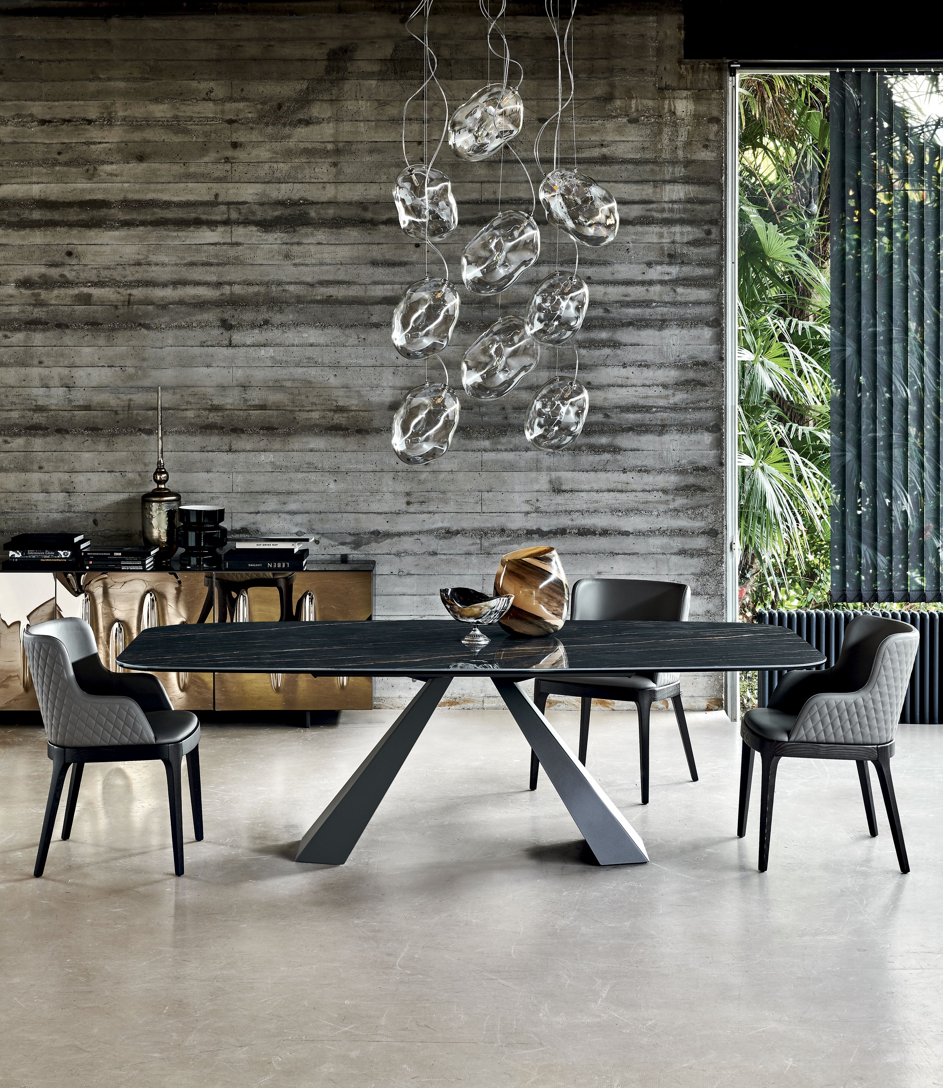 Cattelan Italia Eliot Keramik Table With Steel Base