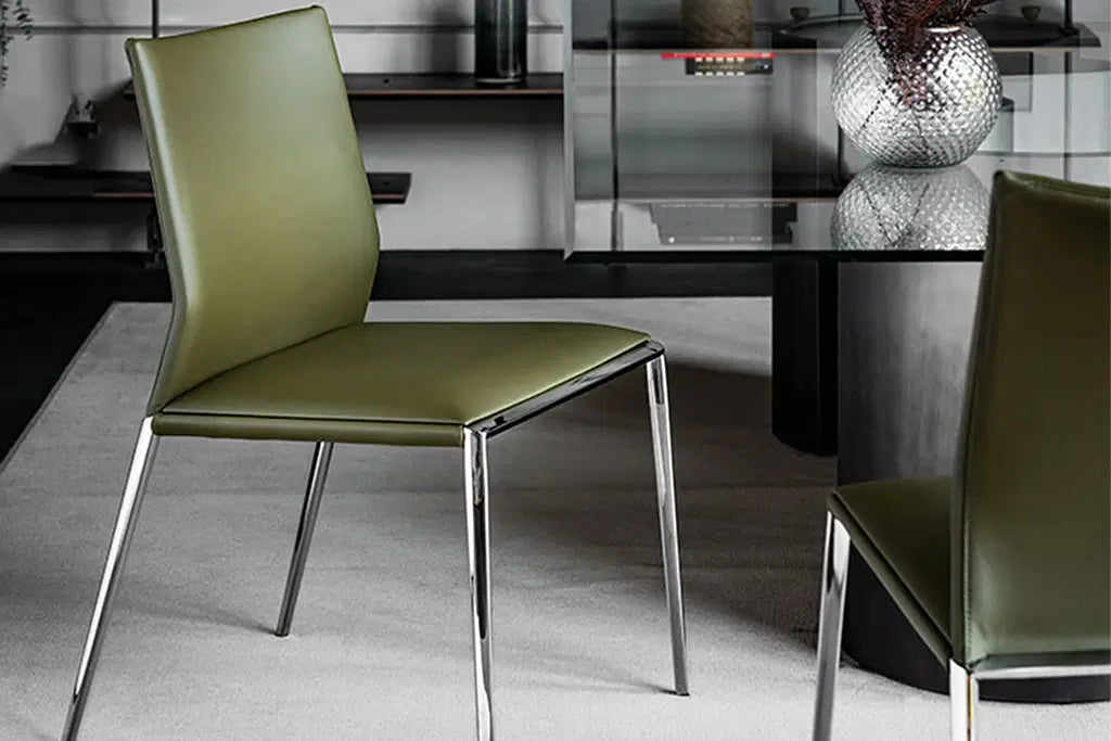 Cattelan Italia Eva Dining Chair – Soft Leather & Glove Soft Leather