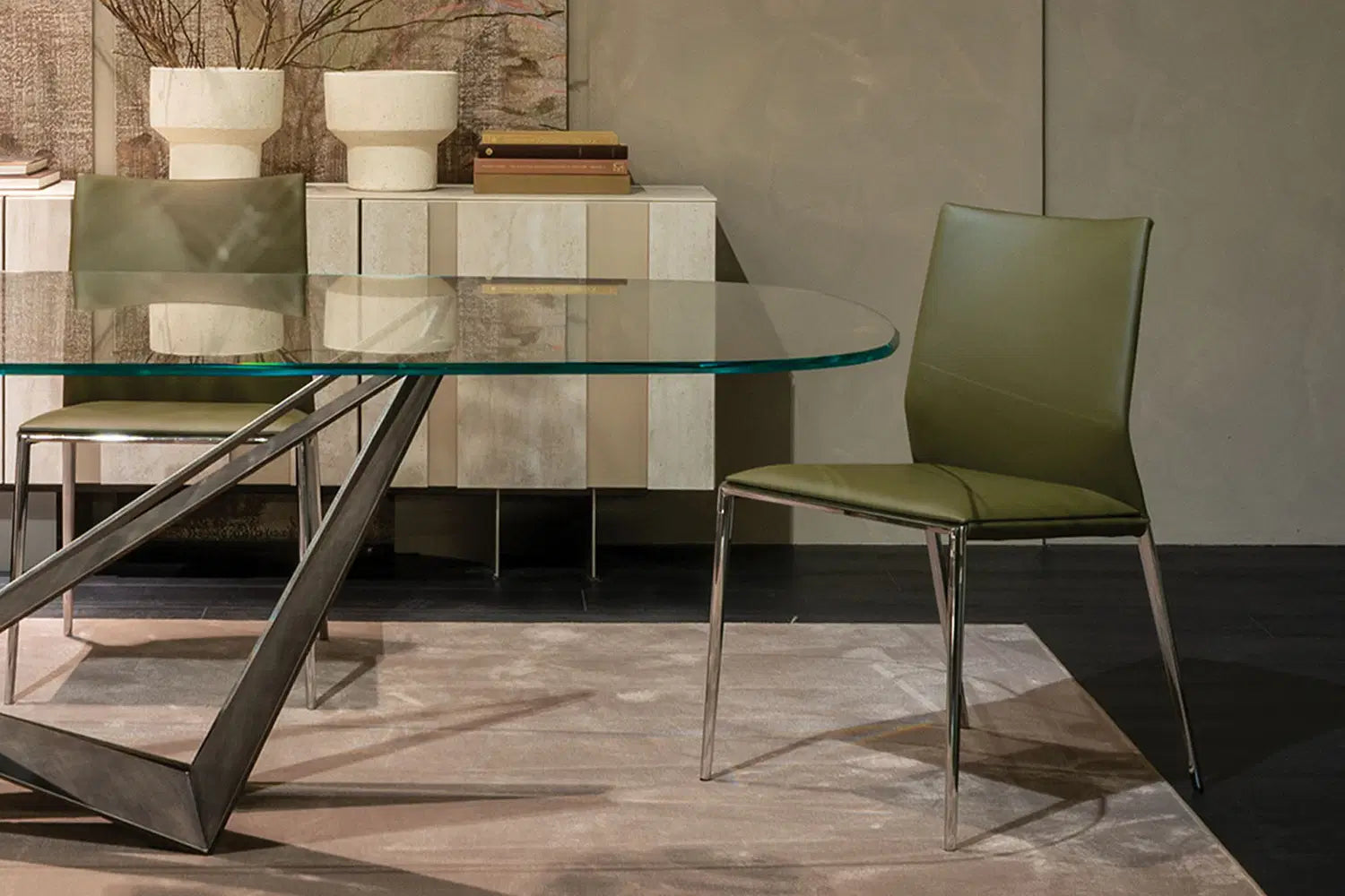 Cattelan Italia Eva Dining Chair – Soft Leather & Glove Soft Leather