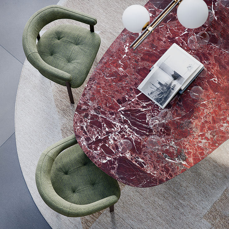 Cattelan Italia Skorpio Round & Biscuit Shaped Marble Dining Table