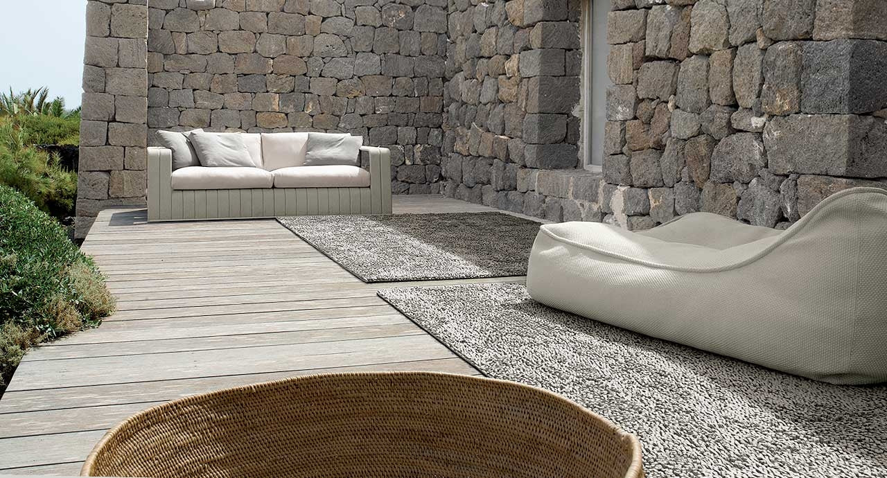 Paola Lenti Frame Sofa In Sea Green