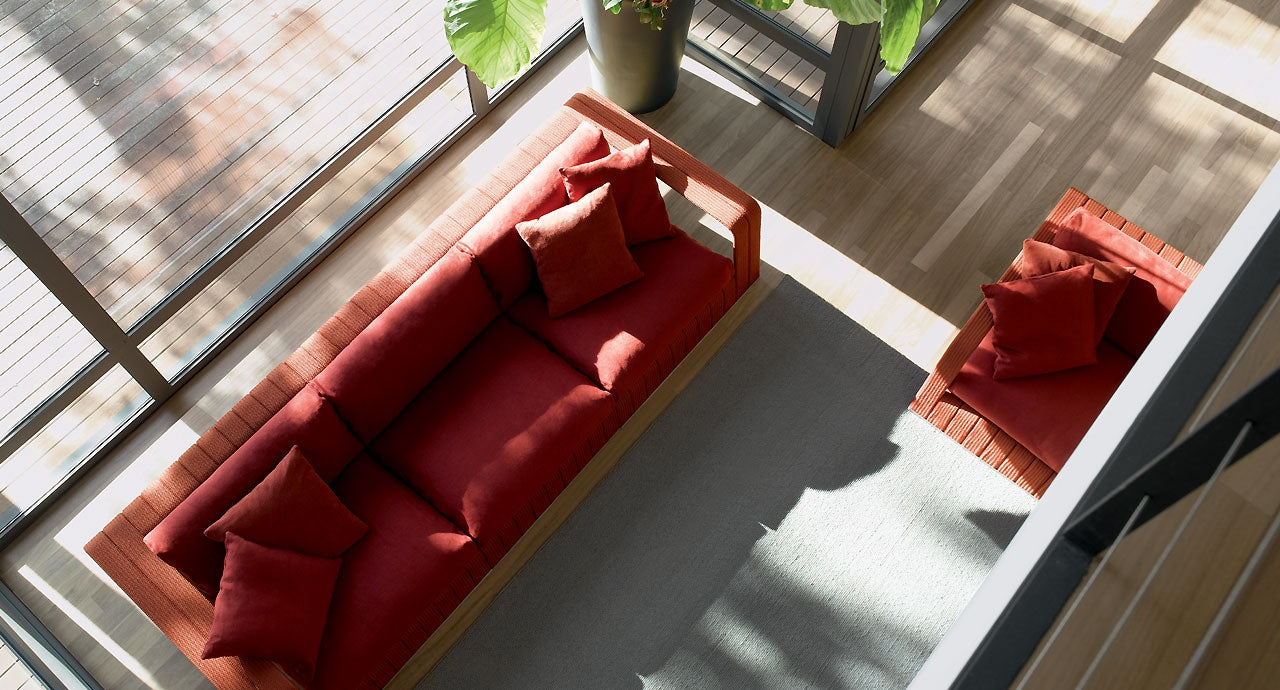 Paola Lenti Frame Sofa In Sea Green