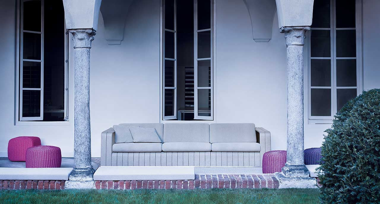 Paola Lenti Frame Sofa In Teal