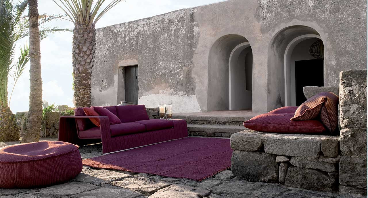 Paola Lenti Frame Sofa In Sea Green