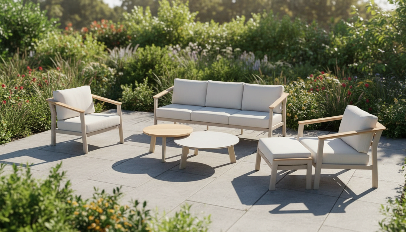 4 Seasons Outdoor Olivia Lounge with Emma Coffee Table & Footstool