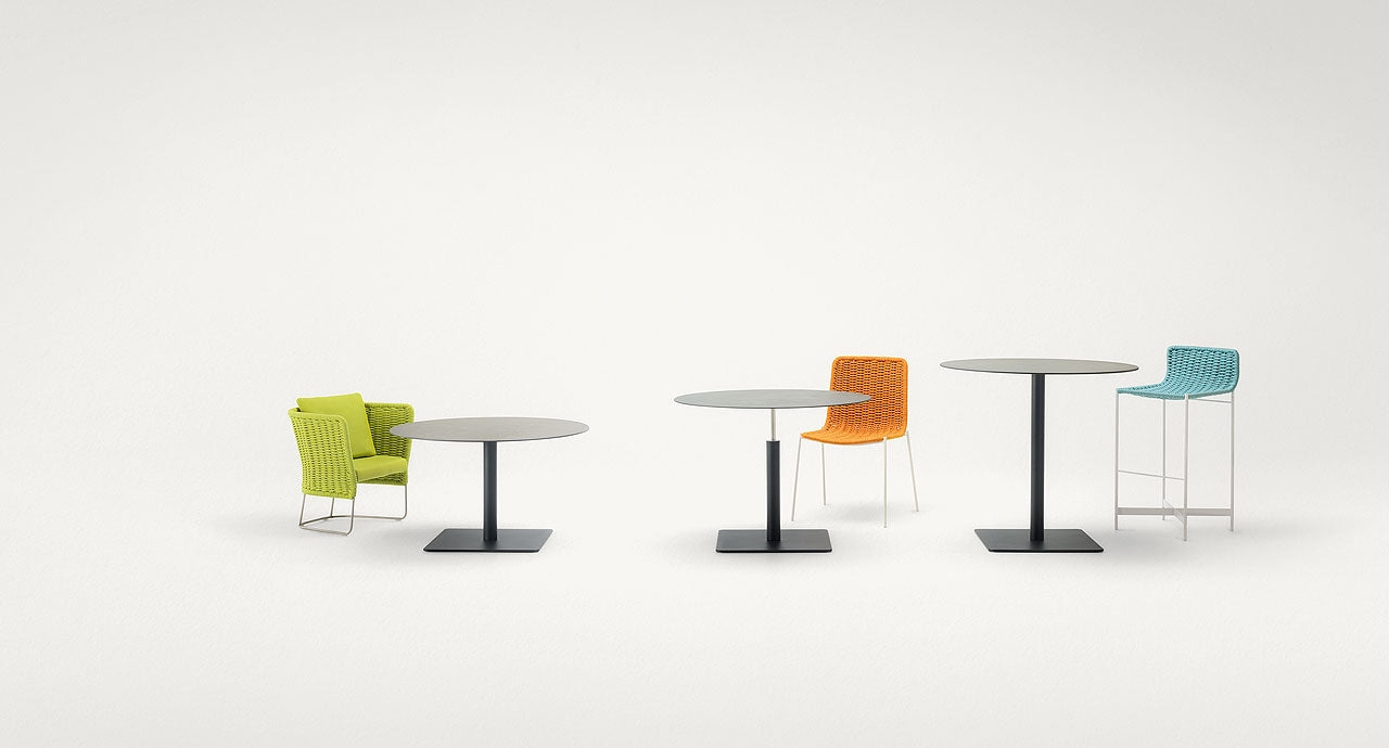 Paola Lenti Giro Adjustable Height Tables