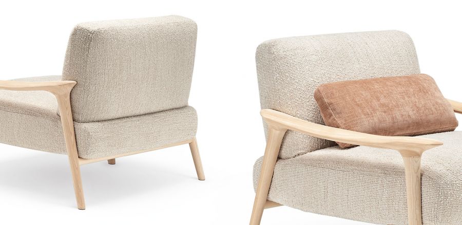 Cattelan Italia Giselle Wooden Lounge Armchair