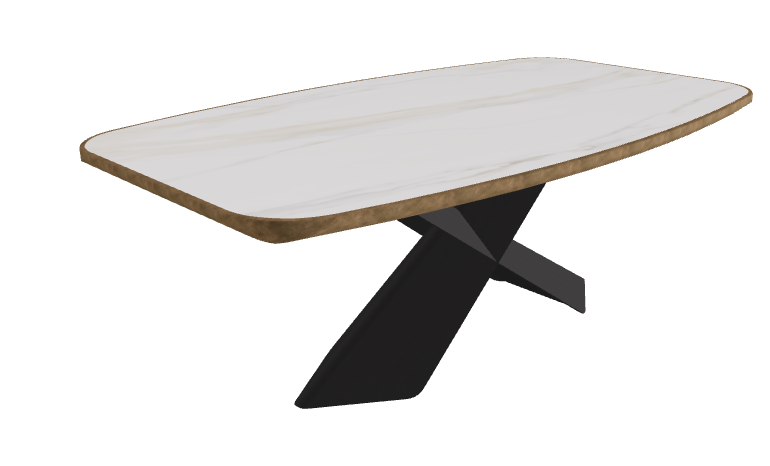 Glossy Golden Calacatta_Black Embossed_Brushed Bronze