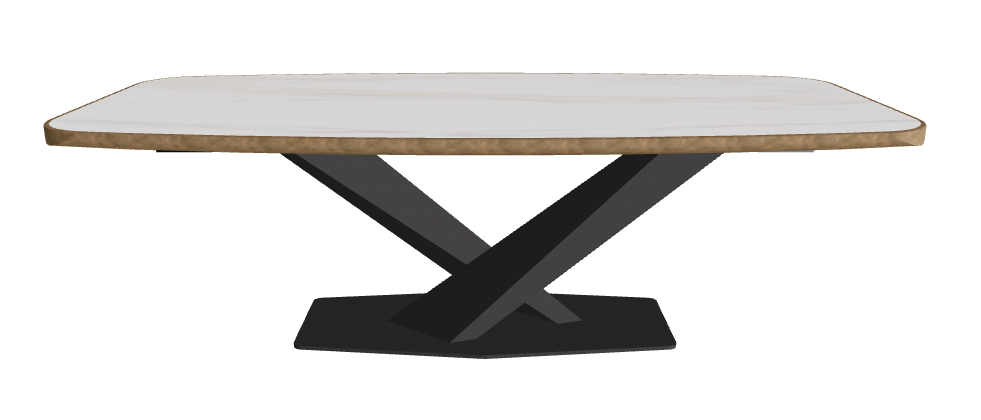 Glossy Golden Calacatta_Black Embossed_Brushed Bronze