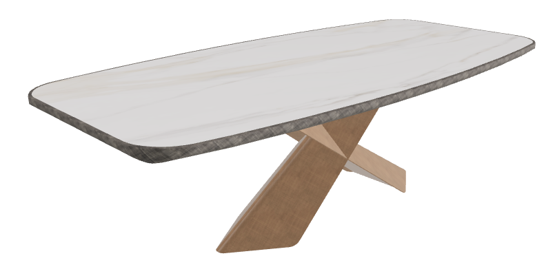 Glossy Golden Calacatta_Brushed Bronze_Brushed Grey