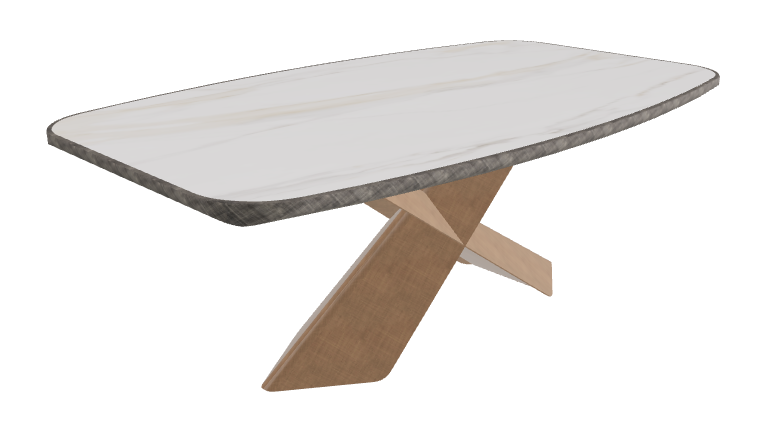 Glossy Golden Calacatta_Brushed Bronze_Brushed Grey