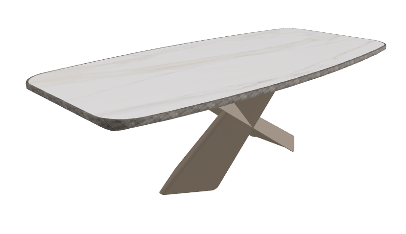 Glossy Golden Calacatta_Titanium Embossed_Brushed Grey