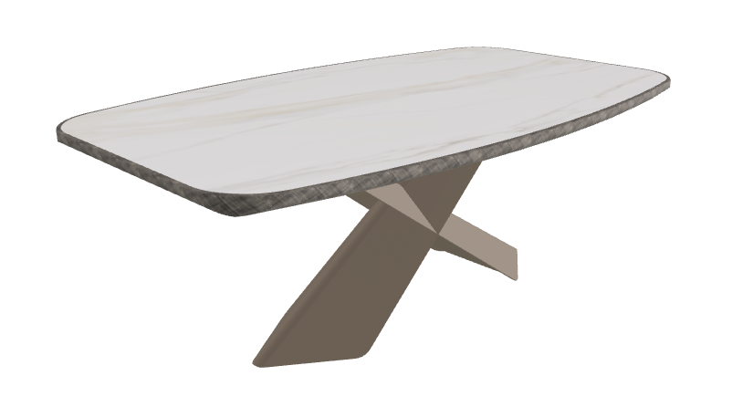 Glossy Golden Calacatta_Titanium Embossed_Brushed Grey