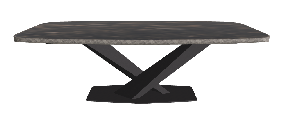 Glossy Portoro_Black Embossed_Brushed Grey