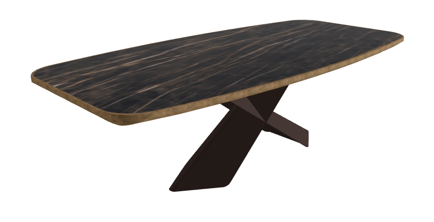 Glossy Portoro_Bronze Embossed_Brushed Bronze