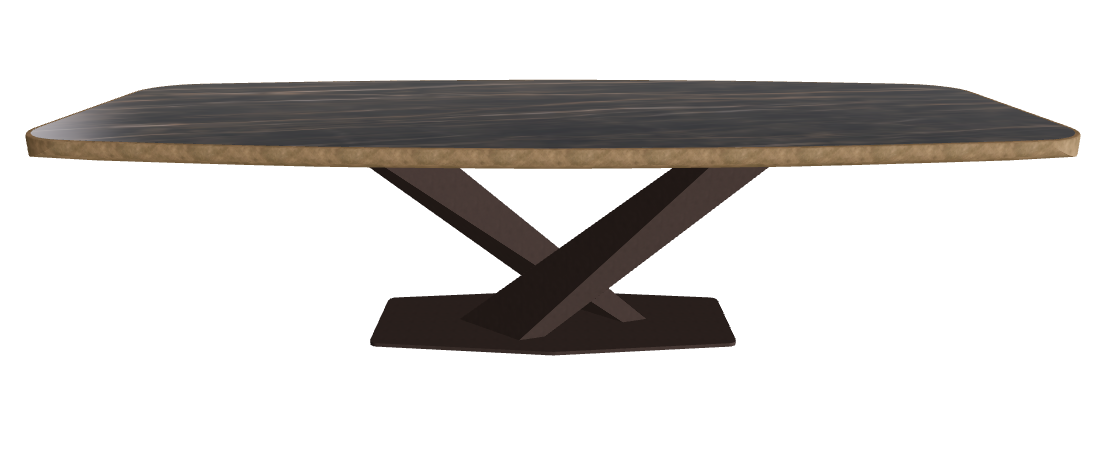 Glossy Portoro_Bronze Embossed_Brushed Bronze