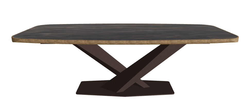 Glossy Portoro_Bronze Embossed_Brushed Bronze