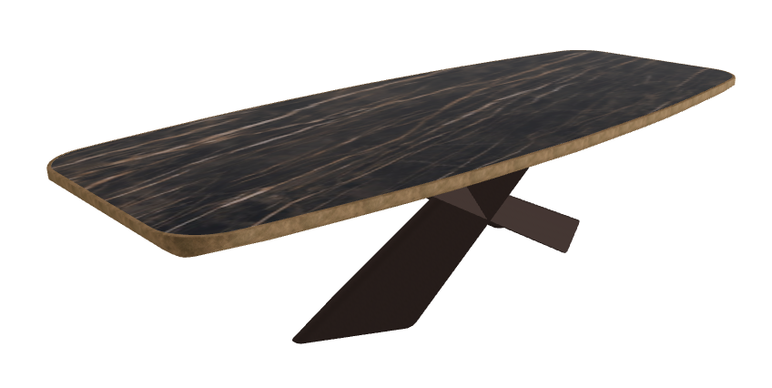 Glossy Portoro_Bronze Embossed_Brushed Bronze