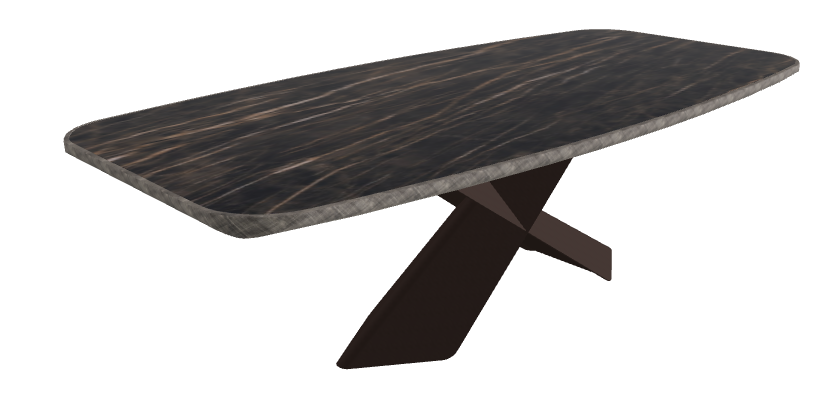 Glossy Portoro_Bronze Embossed_Brushed Grey