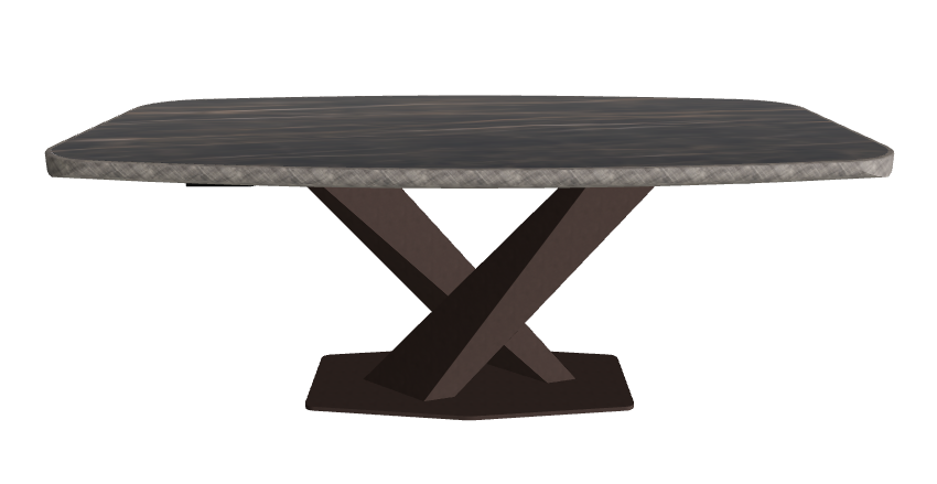 Glossy Portoro_Bronze Embossed_Brushed Grey