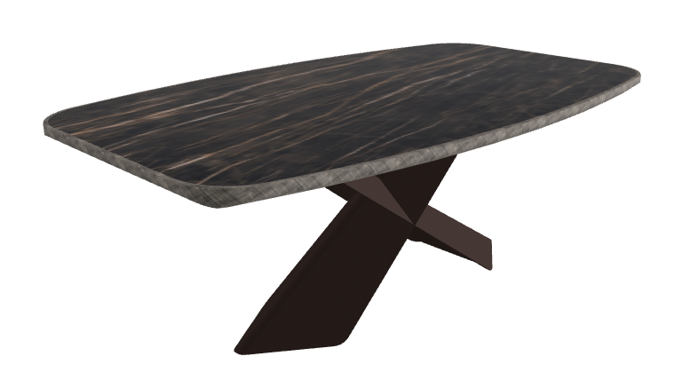 Glossy Portoro_Bronze Embossed_Brushed Grey