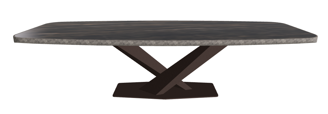 Glossy Portoro_Bronze Embossed_Brushed Grey