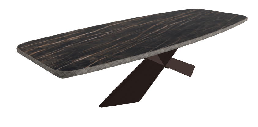 Glossy Portoro_Bronze Embossed_Brushed Grey