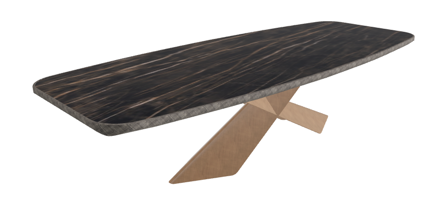 Glossy Portoro_Brushed Bronze_Brushed Grey