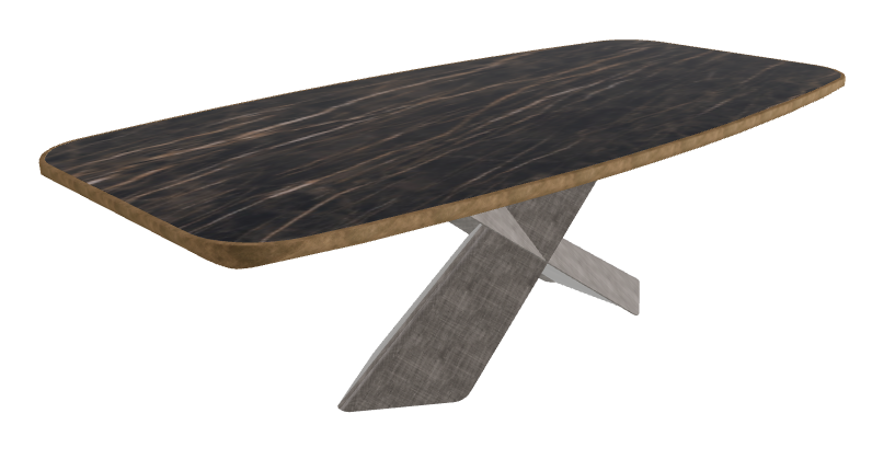 Glossy Portoro_Brushed Grey_Brushed Bronze